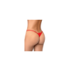 String rouge classique en dentelle 
